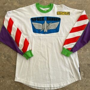 Disney Buzz Lightyear Spirit Jersey XS Space Ranger Long Sleeve